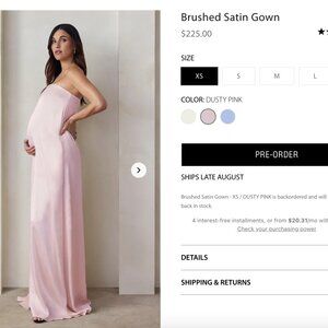 BUMPSUIT Brushed Satin Gown